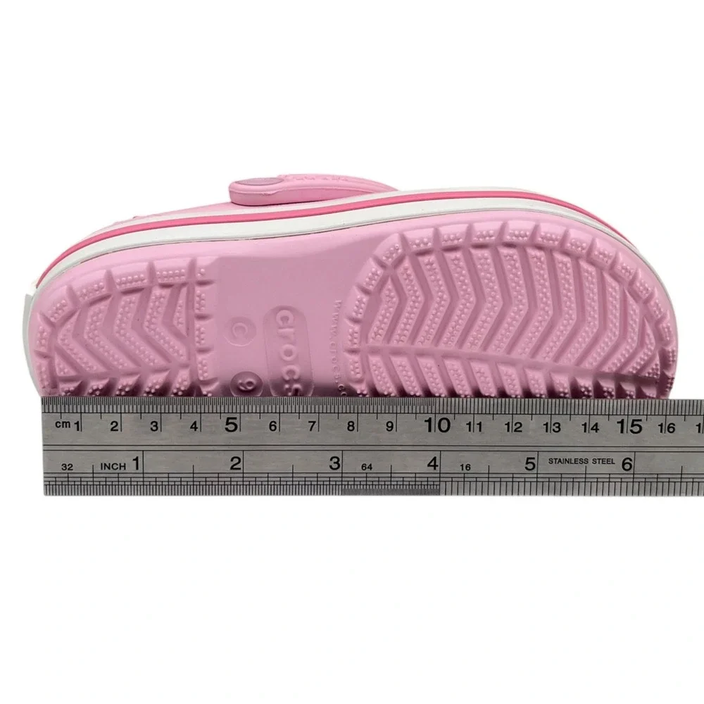 Crocs Toddler Girls Slip on Clogs Size 9 Pink Water Friendly Lightweight Sandal
